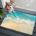 thumbnail image 4 of Teal Beach Large Area Rugs for Bedroom Living Room, Soft Non Slip Carpet Bedside Rug, Summer Ocean Coastal Nautical Seaside Rectangular Floor Cover Kitchen Accent Rug 2'x3' for Dining Room/Office, 4 of 9