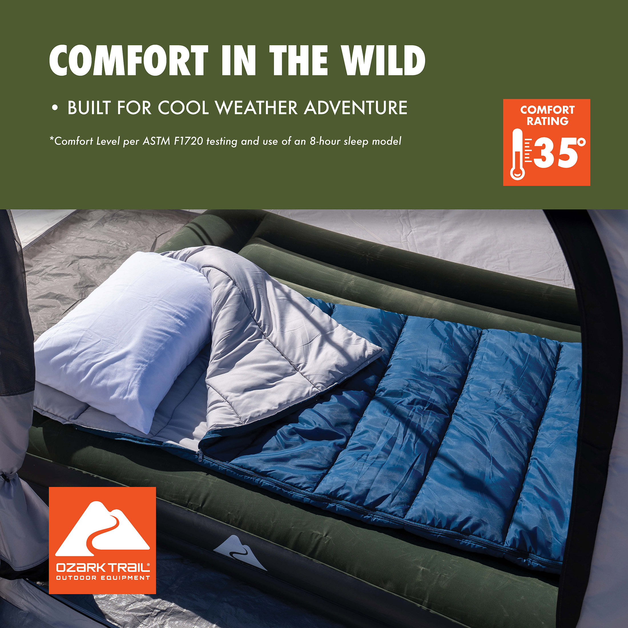 Ozark Trail 35°F Rectangular Sleeping Bag photo 2
