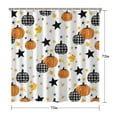 thumbnail image 5 of Shower Curtain for Bathroom Autumn Pumpkin Orange Buffalo Plaid Bathroom Curtain Waterproof Modern Bath Curtain Hooks Included,72x72Inch, 5 of 5