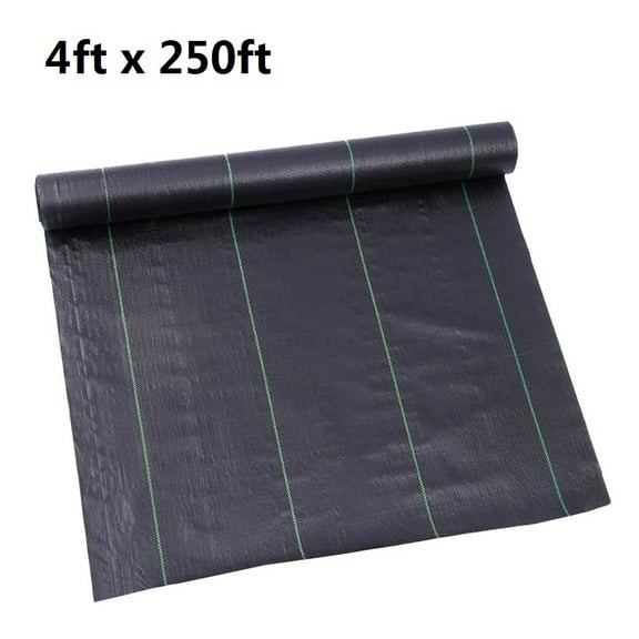 Weed Barrier Fabric 4ft x 250ft Garden Landscape Fabric Heavy Duty Black Ground Cover Weed Block Gardening Mat