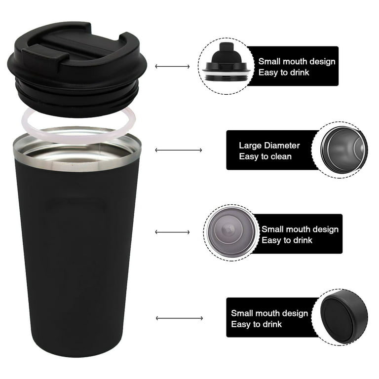Intelligent Stainless Steel Coffee Cup Travel Thermal Mug Leak
