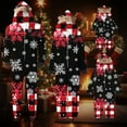 thumbnail image 4 of CLOISE Family Christmas Pajamas Matching Sets Kids Long Sleeve Shirts Jumpsuit Pjs Sleepwear Outfits, 4 of 6