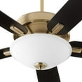 thumbnail image 2 of 54525-80-Quorum Lighting-Premier - Ceiling Fan in Traditional style - 52 inches wide by 19.4 inches high-Aged Brass Finish-Matte Black/Walnut Blade, 2 of 5