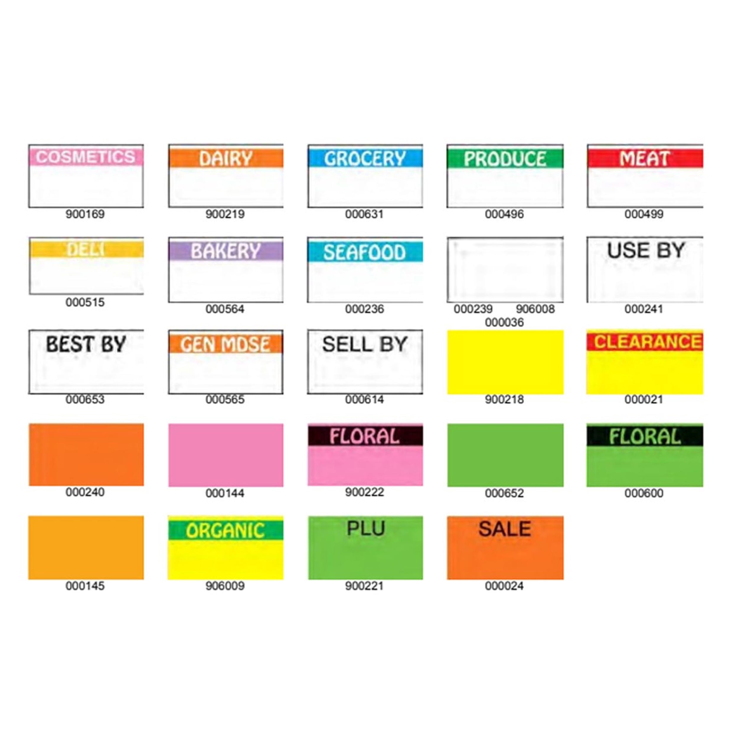 Monarch 1131 White Labels (8 rolls) - 000239
