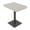 Light Gray w/Black Base, variant on 34" Small Dou Bistro Height Table Double Metal Base Bar Table