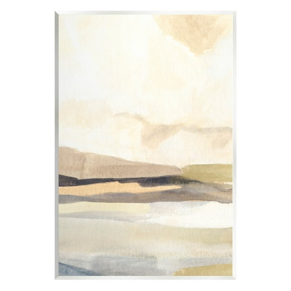 Stupell Industries Rural Nature Horizon Landscape Painting Unframed Art Print Wall Art, Design by Annie Warren