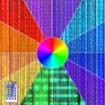 thumbnail image 1 of Luces de cortina KPROE Fairy de 16 colores cambiantes con mando a distancia de 200 LED, 1 of 6