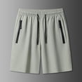 thumbnail image 4 of Maean Mens Big and Tall Shorts Casual Quick Dry Athletic Shorts Elastic Waist Short Pants with Zipper Pockets, 4 of 4