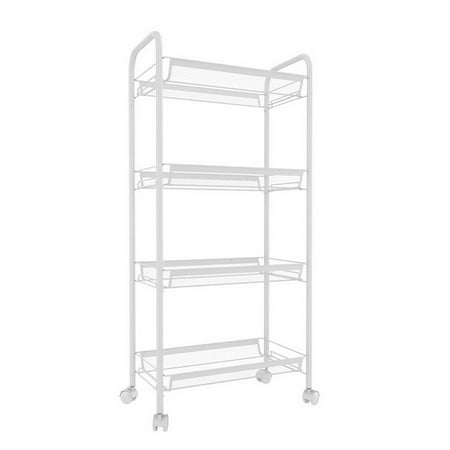 4-Shelf Adjustable, Heavy Duty Storage Shelving Unit, Steel Organizer Wire Rack, Chrome