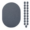 thumbnail image 1 of Furnish My Place Modern Indoor/Outdoor Commercial Solid Patrol Blue Rug, Modern Area Rug, Baby Nursery Mat, Pet-Friendly Carpet for Living Room, Playroom, Made in USA, 1.5' x 2.25' Oval - Set of 20, 1 of 6