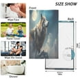 thumbnail image 3 of Dreamtimes Wolf Under Moonlight Cotton Towel Set 2PCS, Quick Drying Bath Towels, Soft and Breathable Hand Towel WashCloths for Kitchen, Bathroom, Gym, Beach, 3 of 7