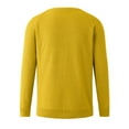 thumbnail image 5 of NOLDARES Mens Casual Sweater Crewneck Pullovers Casual Long Sleeve Sweater(Yellow,XXL), 5 of 5