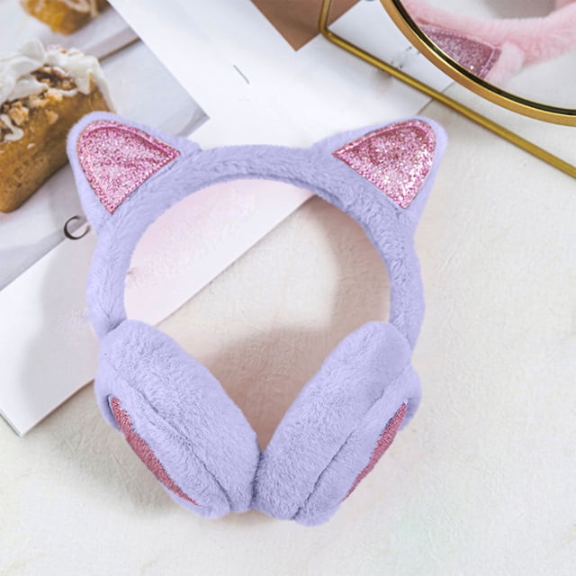 hengsof Mignons Cache-Oreilles Animaux Chauds Cache-Oreilles Chat Confortables pour Filles Garçons Enfants