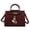 Cassia Burgundy, variant on Cassia Women’s Satchel Bag Vegan Leather Crossbody Bag Handbag Purse by Mia K