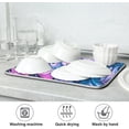 thumbnail image 7 of Dish Drying Mat Mandala Lotus Flower Absorbent Dry Mats for Dishes Draining Pad for Kitchen Countertop 16" x 18", 7 of 7