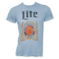 thumbnail image 1 of Miller Lite Classic Logo Men's Light Blue T-Shirt-2XLarge, 1 of 2