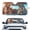 Cool Dog Print, variant on XYZCANDO Classic Cool Dogs Blocks 99% Heat Windshield Sun Shade for Universal Car Windshield Foldable UV-Blocking Car Front Window Covers
