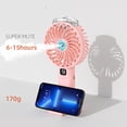 thumbnail image 3 of HandFan Portable Handheld Misting Fan, Rechargeable Personal Mister Fan, Small Desk Cooler USB Rechargeable Spray Fan for Travel, Home Office, Camping, Outdoors, 3 of 7