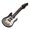 Black electric guitar, variant on 1:12 Doll House Mini Furniture Miniature Musical Instrument Pocket Musical Instrument Guitar Bass Model