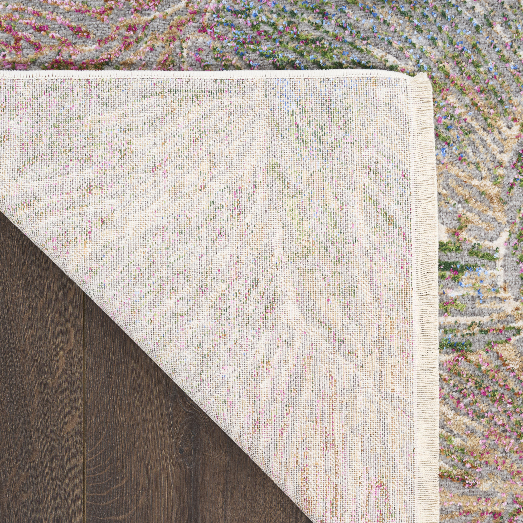 Nourison Quaint Harmony 8'10" x 11'2" Sage Multicolor Bohemian Indoor Rug