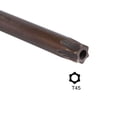 thumbnail image 4 of Unique Bargains T45 Anti Tamper Proof Torx Star Key Bit Wrench, L-Shape 7.87-inch Long Arm, S2 Steel 2 Pack, 4 of 5
