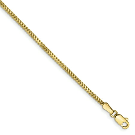 10k Yellow Gold 1.3mm Franco Necklace Chain Pendant Charm