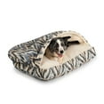 thumbnail image 1 of Snoozer Cozy Cave Rectangle Pet Bed, Small, Tempest Indigo, Hooded Nesting Dog Bed, 1 of 4