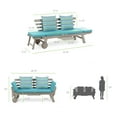 thumbnail image 4 of Greemotion Maui Expandable Outdoor Patio Daybed in Gray Acacia Wood, 4 of 5