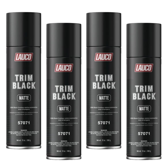 Trim Black Matte Aerosol 13 oz. Automotive Spray Paint Can Quantity: 4 pack