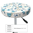 thumbnail image 4 of KLL Rose Flowers Round Bar Chair Cushion Cover 14 inch ,Bar Stool Protector with Elastic, Soft Washable, 4 of 6