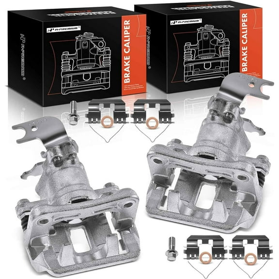 A-Premium Brake Caliper Assembly Compatible with Honda Accord 2013-2017 Rear Left and Right 2-PC