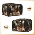 thumbnail image 3 of Haiem Whimsical Halloween Skeletons Print Toaster Covers 4 Slice Wide Slot,Bread Dust Cover & Fingerprint Protection,Bread Machine Cover,Appliance Covers, 3 of 7