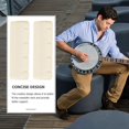 thumbnail image 3 of HLONK 2 Pcs Banjo Nut Acoustic Guitar Bone Mandolin Nuts Bass Bridge Replacement Simple White Abs, 3 of 6