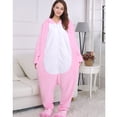 thumbnail image 1 of Pijama de mono de dibujos animados de animales con cremallera en el pecho, ropa de casa para adultos para hombres y mujeres, 1 of 5