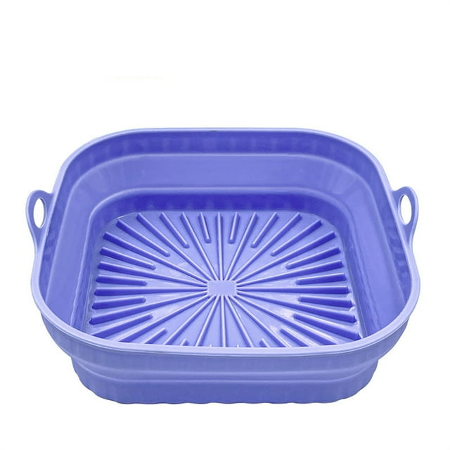 Friteuse à Air Chaud Nourriture Friteuse à Air Tapis de Barbecue Épais Pliable - Tapis Multifonction Résistant à la Chaleur Réutilisable Friteuse à Air Chaud