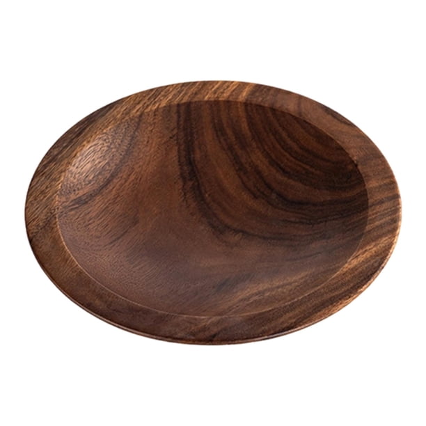 Bol de madera para ensalada, frutas, estilo rústico, para patatas, resistente, ideal para fiestas y centros de mesa. M