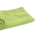 thumbnail image 5 of PiccoCasa 2Pcs Soft Microfiber MV Sport Cool Touch Towel for Gym Sport 11"x30" Green, 5 of 6