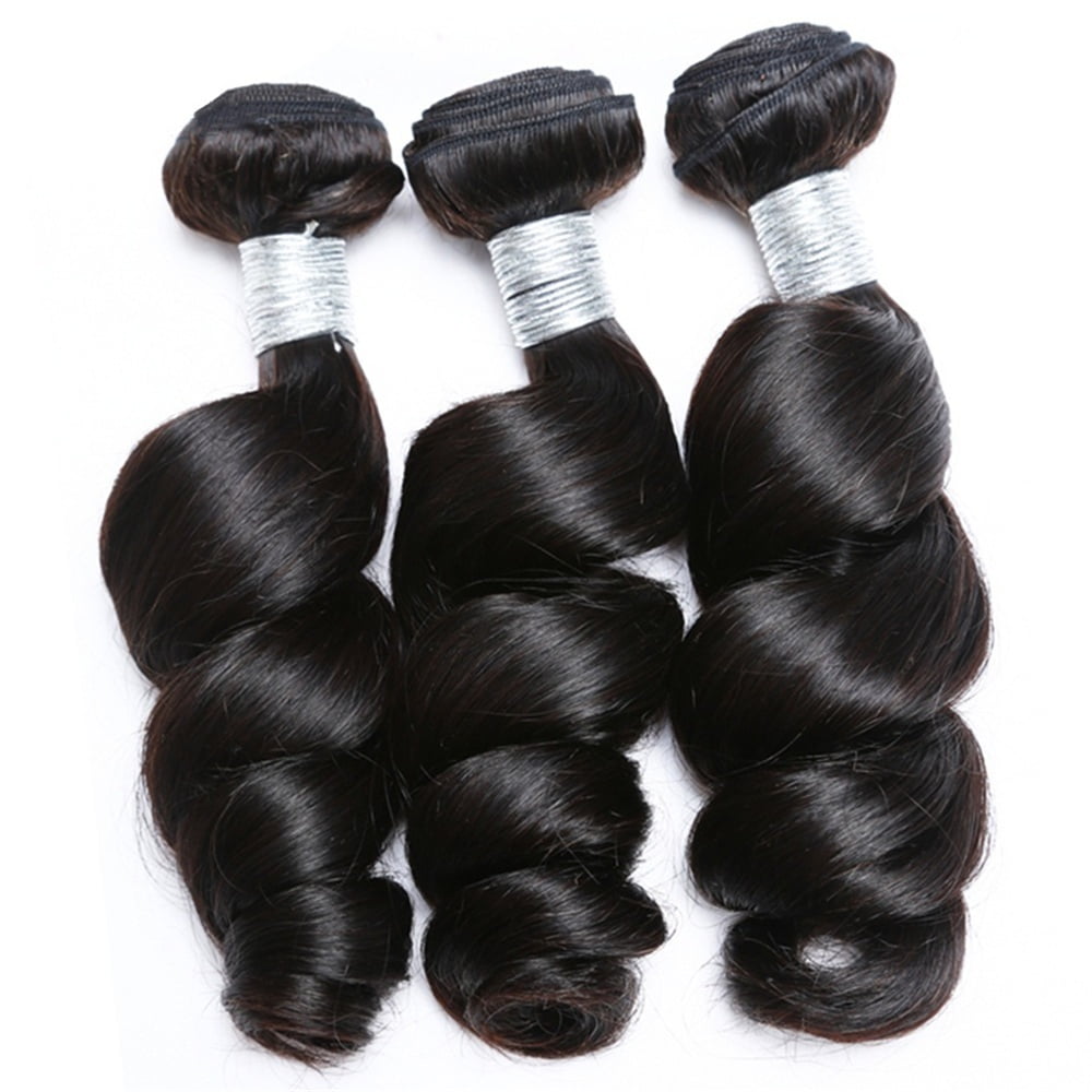 Human Hair Bundles Loose Wave Weave Bundles Natural Color 1/3/4 Bundles Brazilian Remy Hair Extension for Women