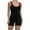 Black-04, variant on REALiKUN Rompers for Women Athletic Workout Yoga One Piece Summer Shorts Jumpsuit Built in Bra Unitard Bodysuit