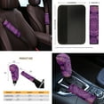 thumbnail image 4 of Yuyamidu Boho Mandala Flower Car Seat Cover with Steering Wheel Cover Seat Belt Strap Pad Handbrake Gear Shift Knob Cover Rubbish Bin Armrest Cover Auto Rearview Mirror Cover Cup Holders 14 PCS, 4 of 7