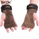 thumbnail image 3 of Con muñequera acolchada, guantes de boxeo de cuero, vendas para pesas, levantamiento de pesas, MMA, deportes, 3 of 7