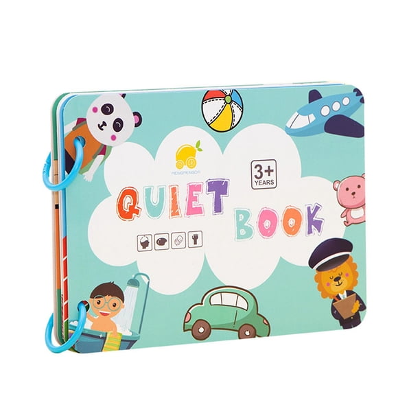 Juguete educativo Montessori para niños Busy Book, 2 x 21,5 x 14,5 cm