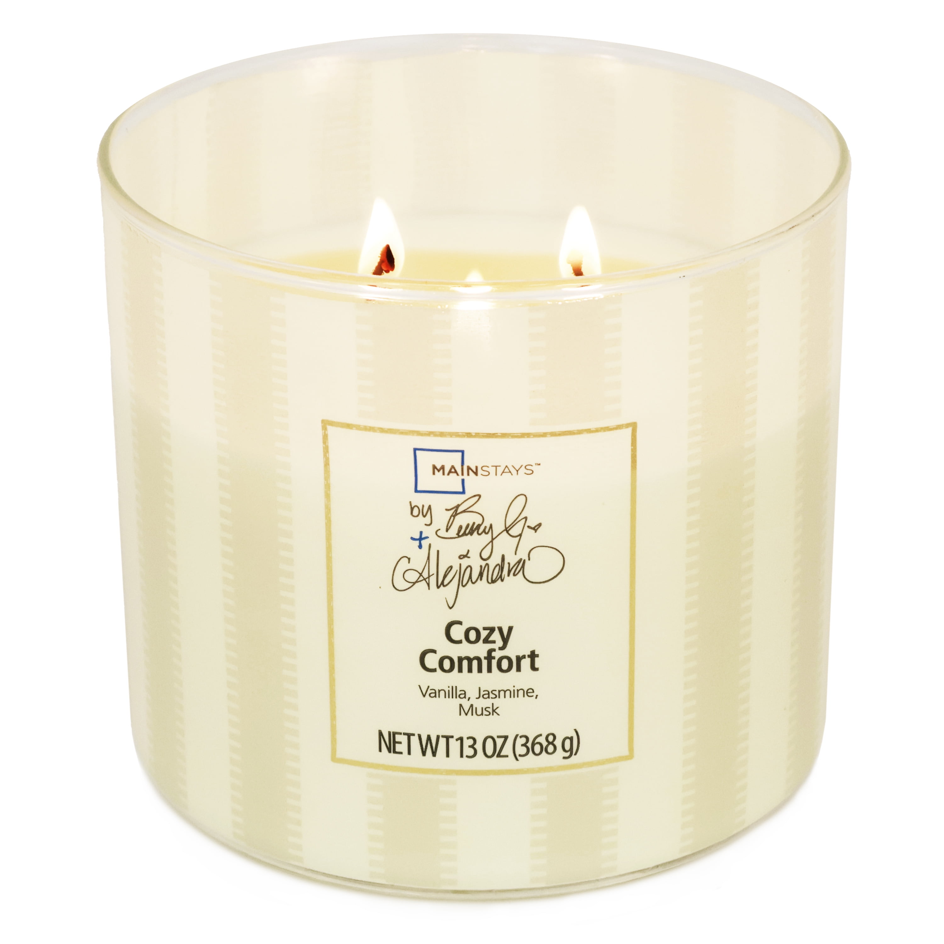 Mainstays 3-Wick Cozy Comfort Candle - Vanilla Jasmine Musk