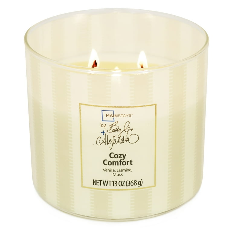 Mainstays 3-Wick Cozy Comfort Candle - Vanilla Jasmine Musk