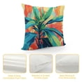 thumbnail image 4 of Acheng Palm Leaves with Lush Branches and Leaves Tropical Jungle Palm Leaves Short Plush Pillowcase 1 Piece White, 4 of 5