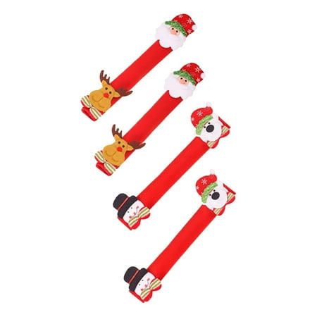 

Chiccall 4pcs Christmas Refrigerator Door Handle Cover Kitchen Appliances Glove Protector Indoor Outdoor Christmas Decorations for Home on Clearance