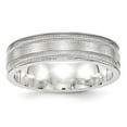 thumbnail image 5 of 925 Sterling Silver 6mm Brushed Fancy Band Ring Size 7, 5 of 7