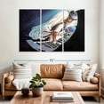 thumbnail image 2 of Elephant Stock Hot Keys Wall Art - Horizontal Multi Panel Canvas - Living Room Wall Decor - Music Multi Panel - Blue And Black Decor By Steven Johnson - 65" x 42", 2 of 8