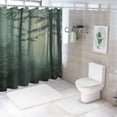 thumbnail image 7 of Orinice Woods Fog Sun Bathroom Decor Set - Colorful Luxurious Graphic Print Polyester Fabric Shower Curtain with Hooks, 100% Polyester Fiber, Home Bathtubs Bathroom Decoration, Multi Size 36x72, 7 of 7