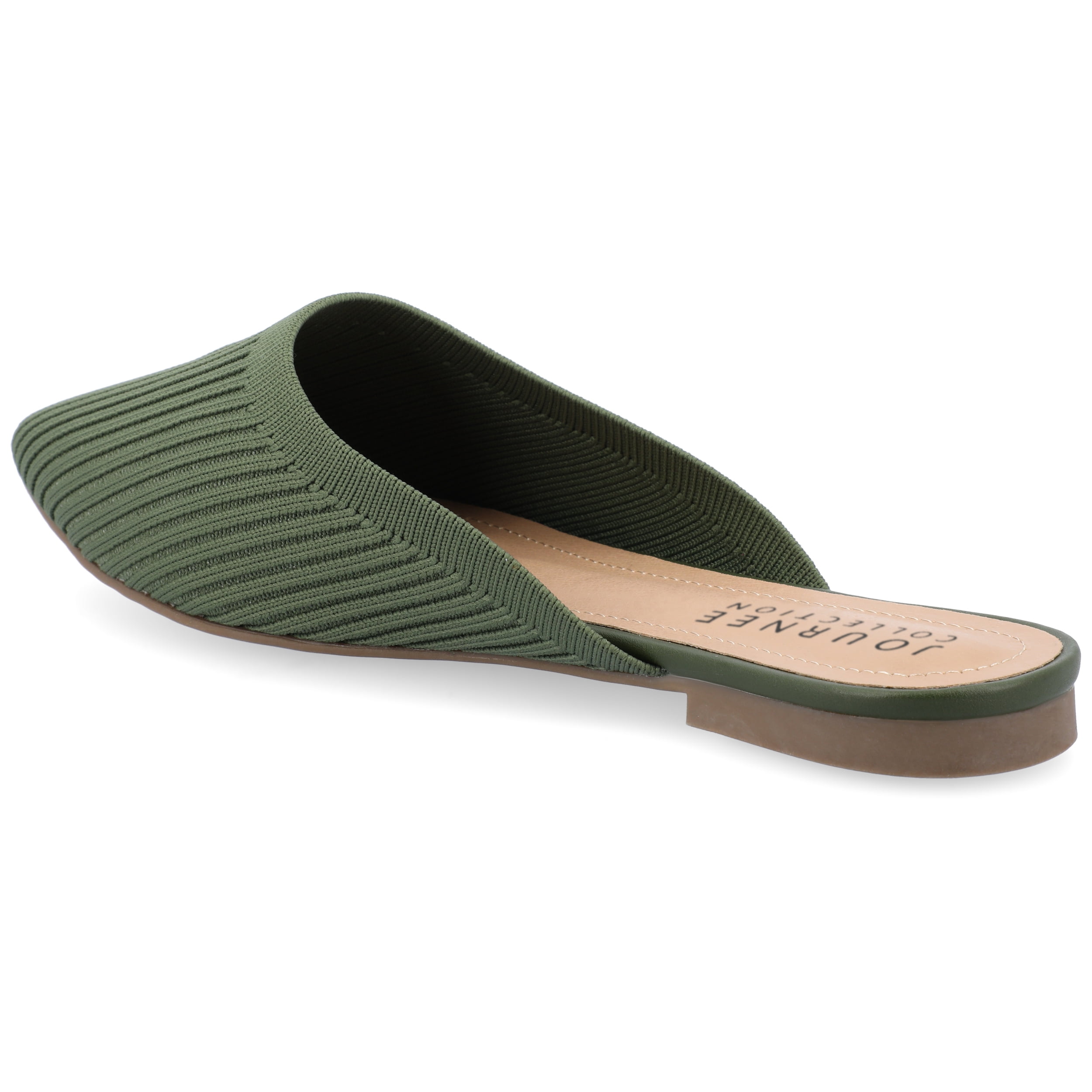 Journee Womens Aniee Slip On Almond Toe Mule Flats, Widths Available
